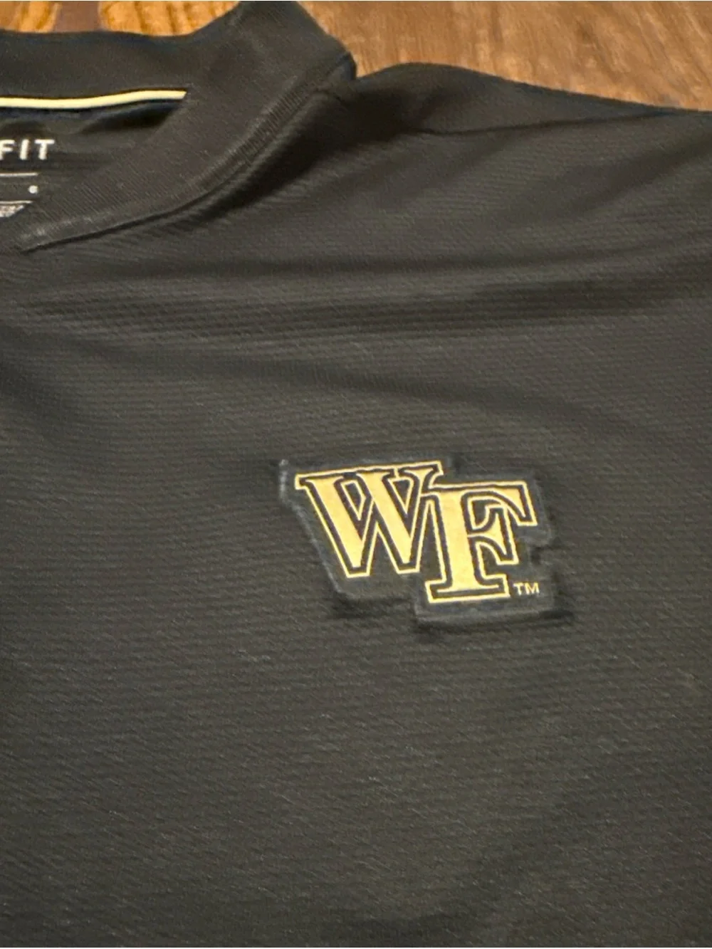 Nike Wake Forest Demon Deacons Blade Collar Polo Shirt Large
